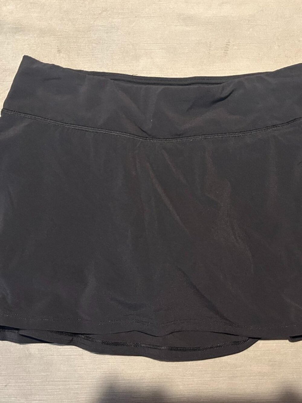 LULULEMON Play Off the Pleats Mid-Rise Skirt Solid Black Extra Small